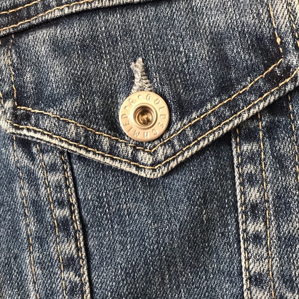 AG Distressed Denim Jacket - Size XS - Picture 3 of 11